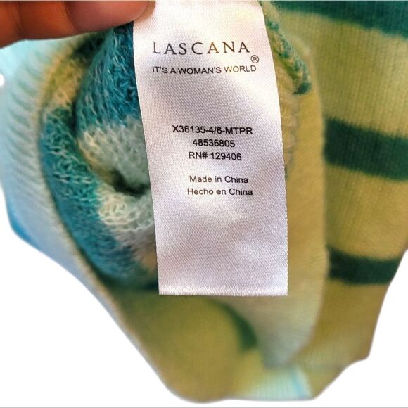 Lascana Women's Sea Foam Striped Over Sized Sweater Size US 4/6 - Picture 7 of 7